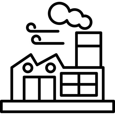 Binalar. Web simgesi basit tasarım