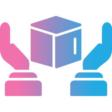 kutu simgesi vektör illüstrasyonu