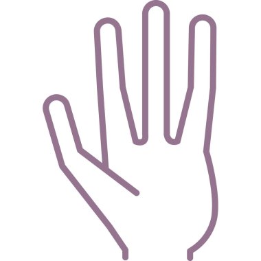 Palmiye simgesi, vektör illüstrasyonu