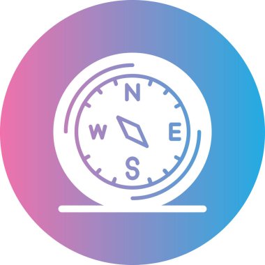 Pusula. Web simgesi basit illüstrasyon