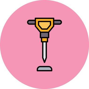 Çekiç. Web simgesi basit illüstrasyon