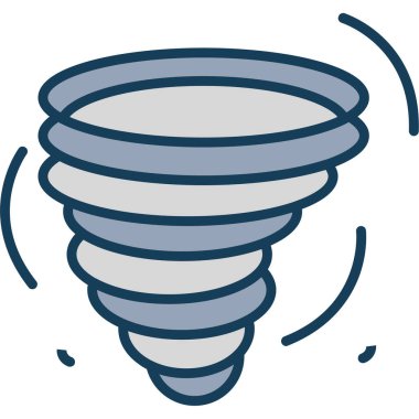 Tornado simgesi vektör illüstrasyonu