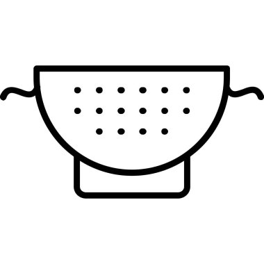 Çorba kasesi, ince çizgi ikonu, yemek konsepti, beyaz arka planda kase vektör işareti, web konsepti ve mobil tasarım için taslak tarzı ikon. vektör grafikleri