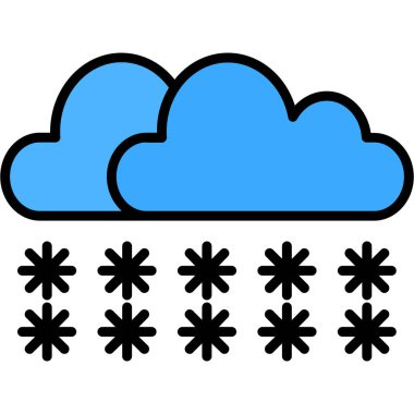 Yağmur. Web simgesi basit illüstrasyon