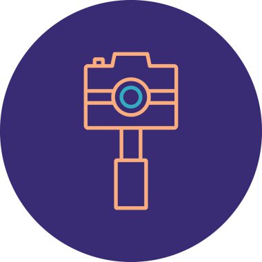 Kamera simgesi. Web için kamera vektör simgelerinin basit illüstrasyonu