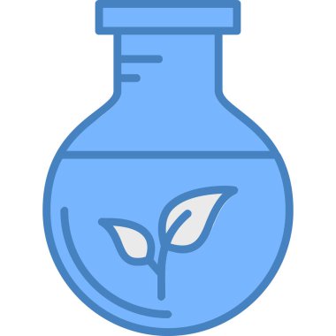 şişe bitkisi simgesi - taslak biçimi