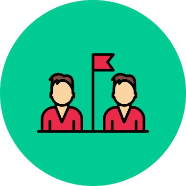 iş ve takım çalışması simgesi, vektör illüstrasyonu