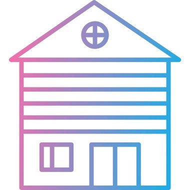 Ev. Web simgesi basit illüstrasyon