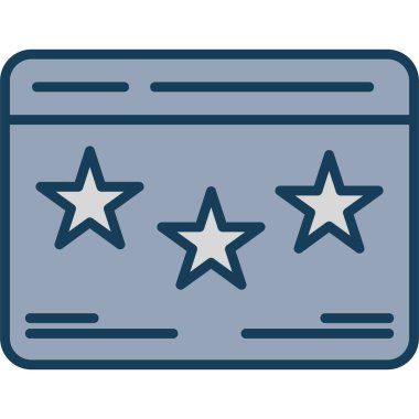 reyting vektör simgesi. Basit tasarım çizimi