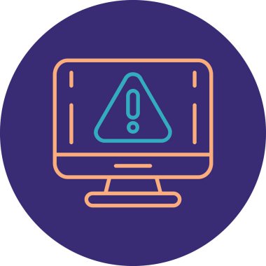 bilgisayar simgesi, vektör illüstrasyonu basit tasarım