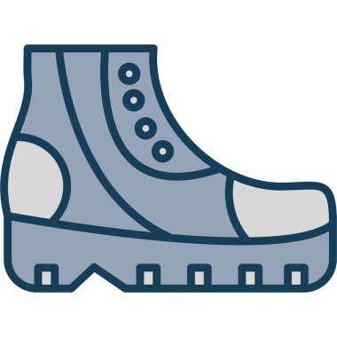 Ayakkabılar. Web simgesi vektör illüstrasyonu