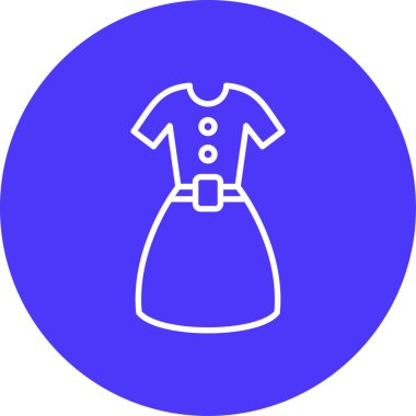 kadın elbise vektör simgesi