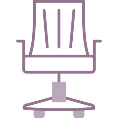 Sandalye. Web simgesi basit illüstrasyon