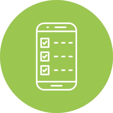 Akıllı telefon simgesinin vektör illüstrasyon simgesi