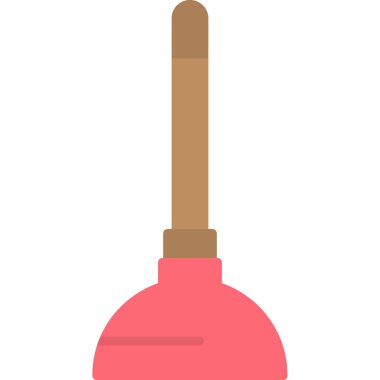 Çizgi film kırmızı ve sarı boya fırçasının vektör çizimi