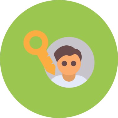 anahtar vektör simgesi, modern biçim