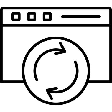 Çamaşır makinesi simgesi, taslak biçimi