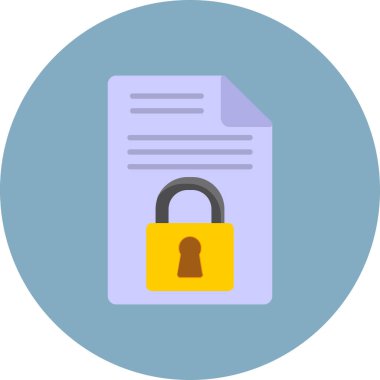 veri güvenlik kilidi simgesi. düz vektör biçimi illüstrasyonu.