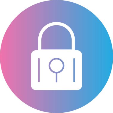 asma kilit ikon vektör çizimi