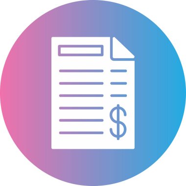 Belge simgesinin vektör illüstrasyonu