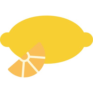 taze limon meyvesi, vektör illüstrasyonu