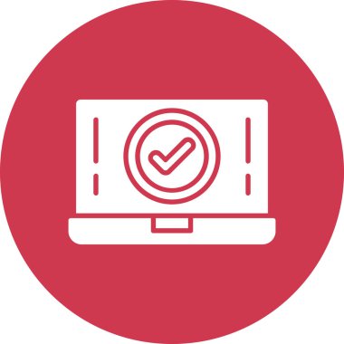 Bilgisayar. Web simgesi basit illüstrasyon