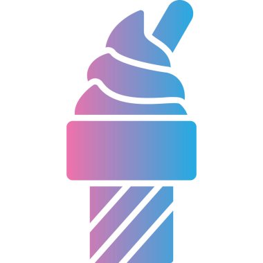 Bir krem simgesinin vektör illüstrasyonu