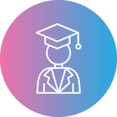 Mezuniyet şapkasının vektör illüstrasyonu