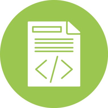 Simge vektör illüstrasyonu kodlanıyor