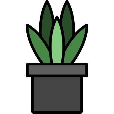 bitki simgesi, vektör illüstrasyonu