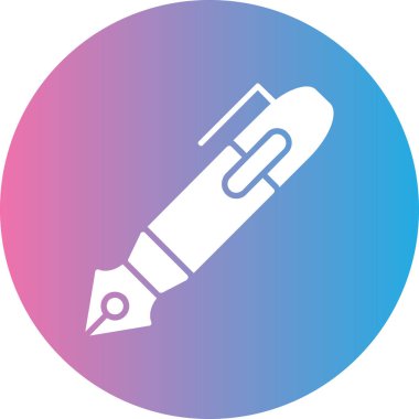 Kalem. Web simgesi basit illüstrasyon