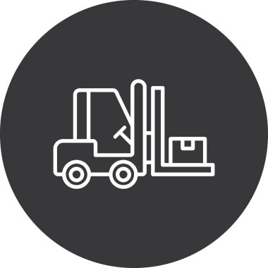 Kamyon modern simgesinin vektör illüstrasyonu