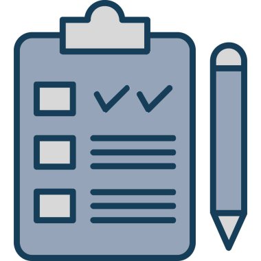 trend biçimi izole edilmiş arkaplanda kontrol listesi simgesi