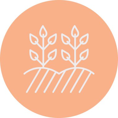 Bir ağaç simgesinin vektör illüstrasyonu