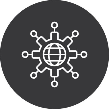 Modern simgenin vektör illüstrasyonu