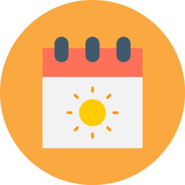 Takvim simgesi vektör illüstrasyonu