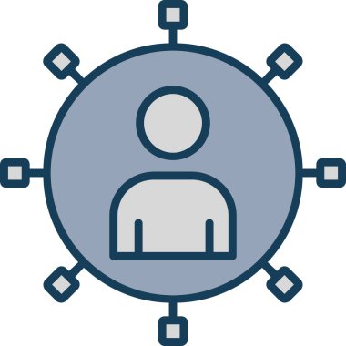 şebeke. Web simgesi basit illüstrasyon