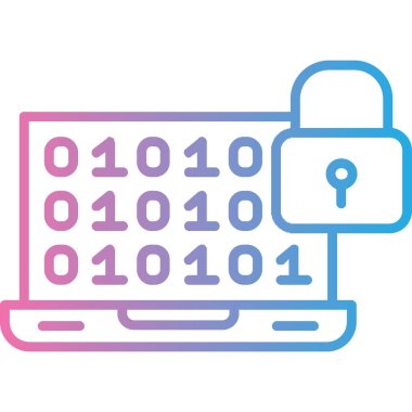 veri koruma simgesi vektör illüstrasyonu