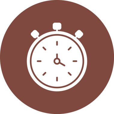 Modern saat simgesinin vektör illüstrasyonu