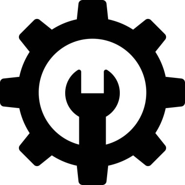 Ayarlar. Web simgesi basit illüstrasyon