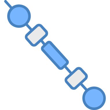 bağlantı zinciri simgesi doldurulmuş dış hat biçimi