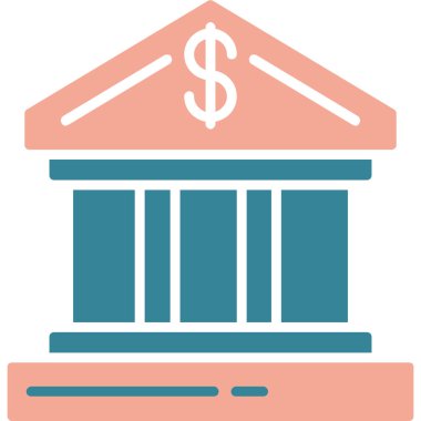 Bina. Web simgesi basit illüstrasyon