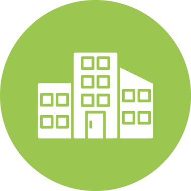 Bina. Web simgesi basit tasarım