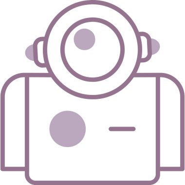 Kamera. Web simgesi basit illüstrasyon