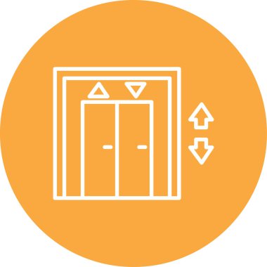 Modern yapı simgesinin vektör illüstrasyonu