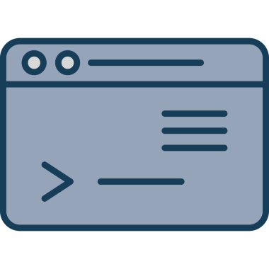 Tarayıcı web geliştirme simgesi - taslak biçimi