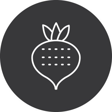 Karpuz simgesi vektör illüstrasyonu