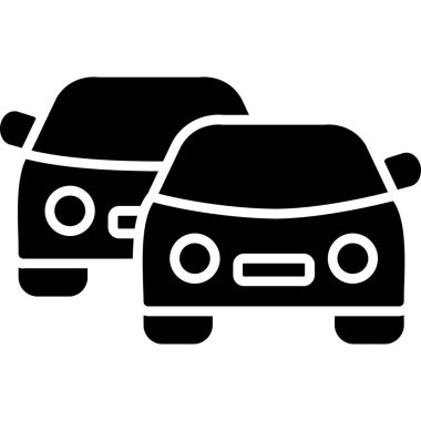 Araba sigortası simgesi sağlam stil