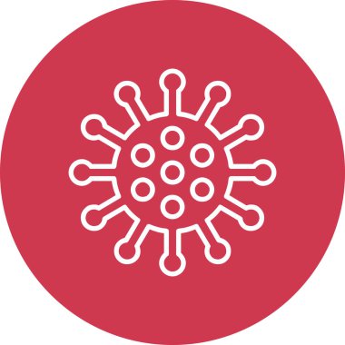 Coronavirus covid 19 simgesi, vektör illüstrasyonu