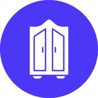 Kapı. Web simgesi basit illüstrasyon